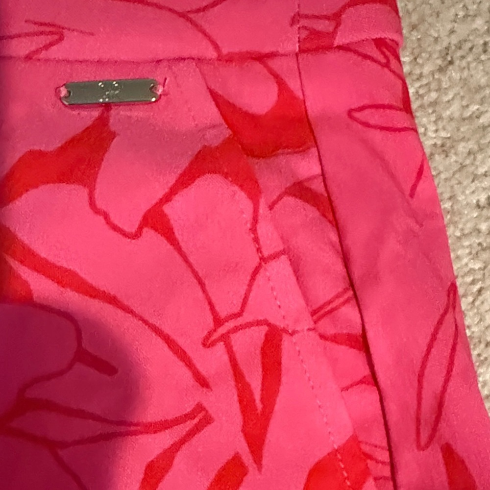 Rafaella Vibrant Pink and Red Leaf Skort - Picture 7 of 7